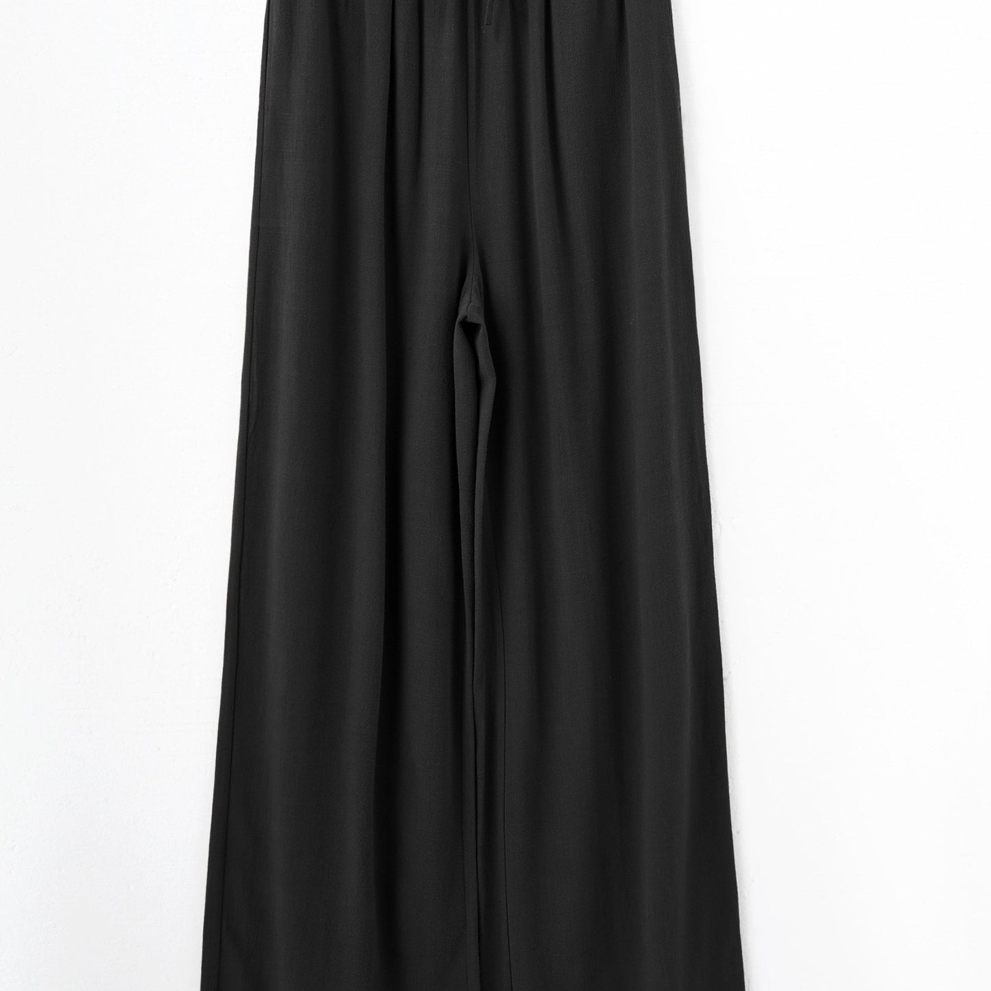 Effortless Linen Wide Leg Pants for Women with High Waist Flowing Relaxed Casual Style