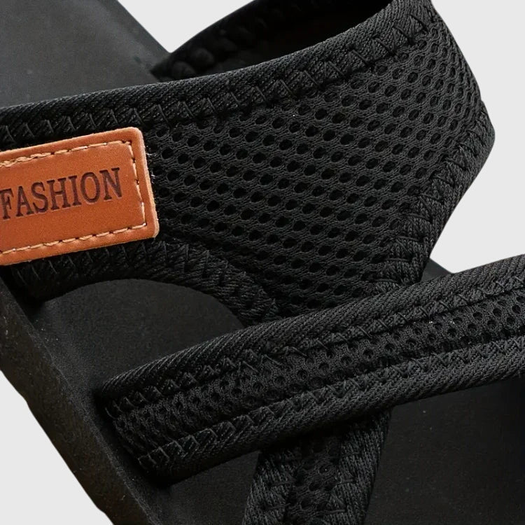 Comfortable Sandals for Women with Mesh Strap Platform Slip On Style