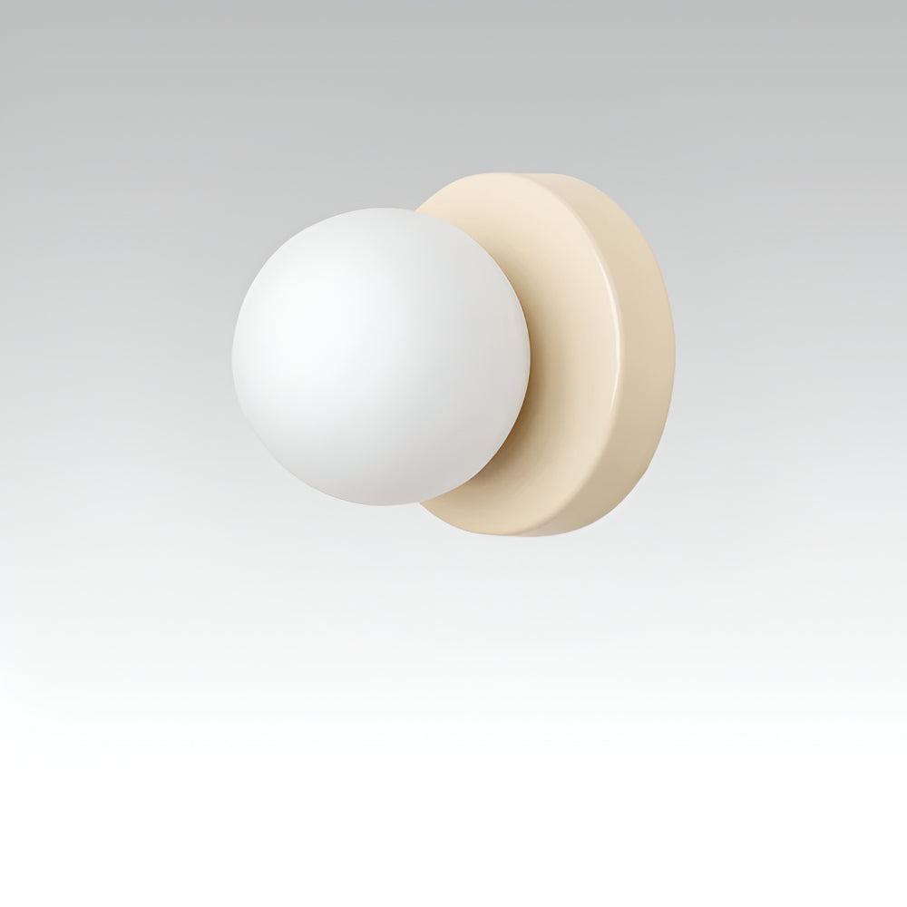 Glass Globe Wall Lamp Round Mount Indoor Sconce Modern Wall Light