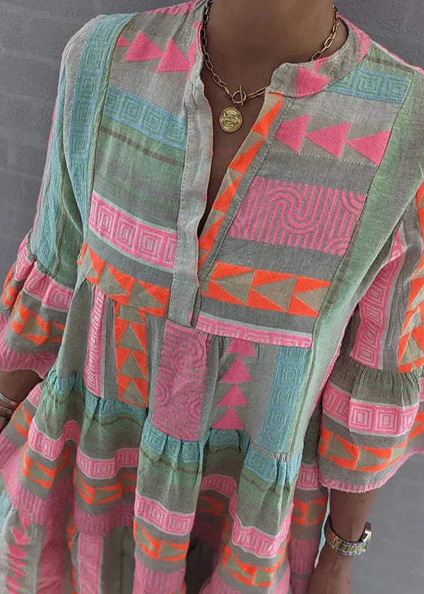 Harper | Elegant Boho Sundress for Women in Casual Mini Style