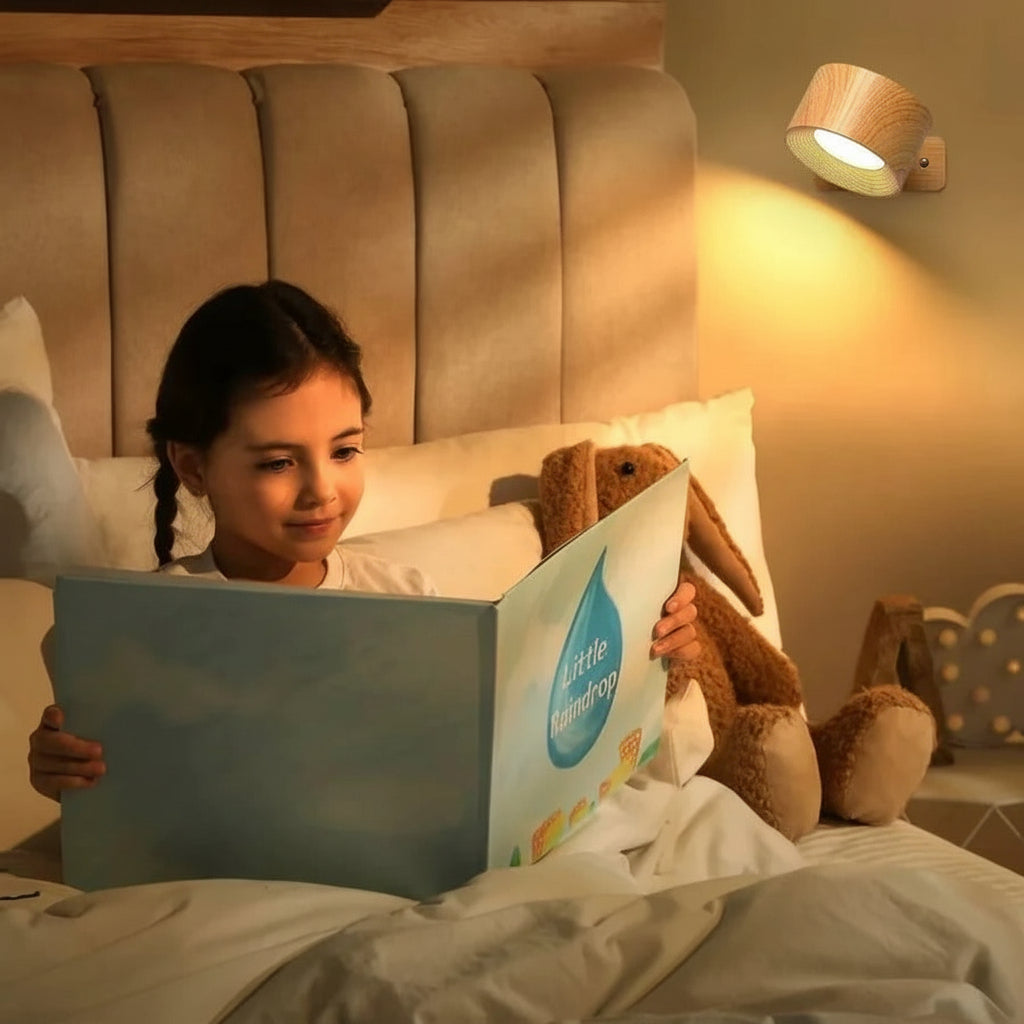 Rechargeable LED Wall Lamp Adjustable Magnetic Mount Cordless Sconce Light