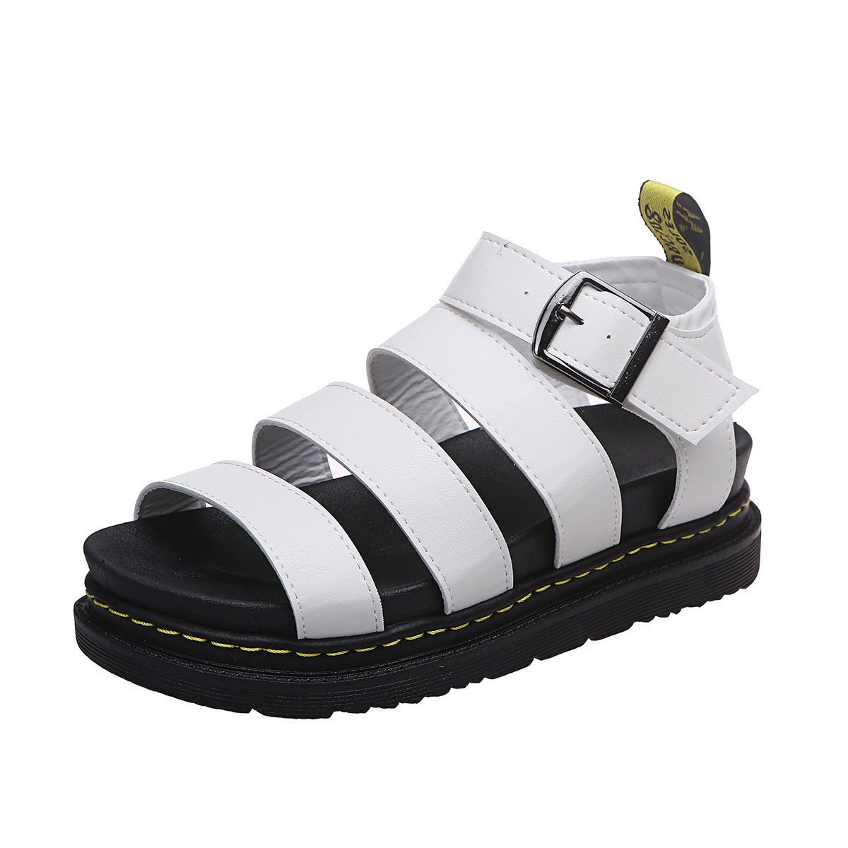 Comfortable Platform Sandals for Women with Chunky Sole Strappy Buckle Style