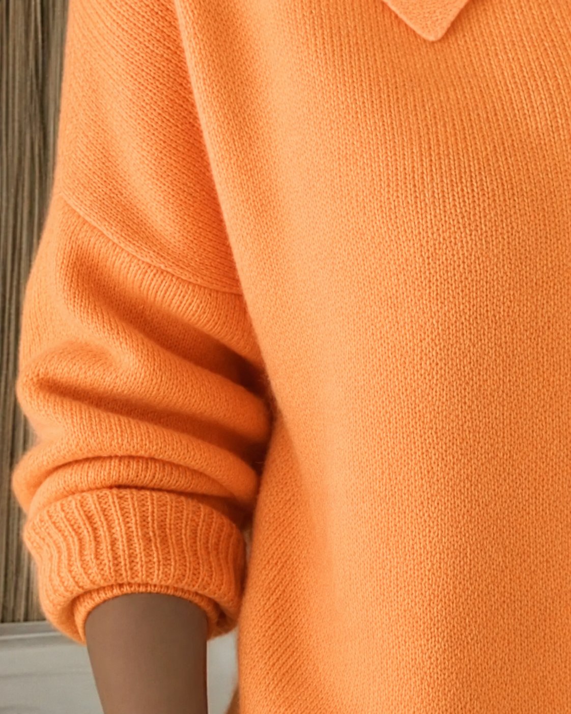 Effortless Cardigan Sweater for Women with Polo Collar Button Front Knit Style