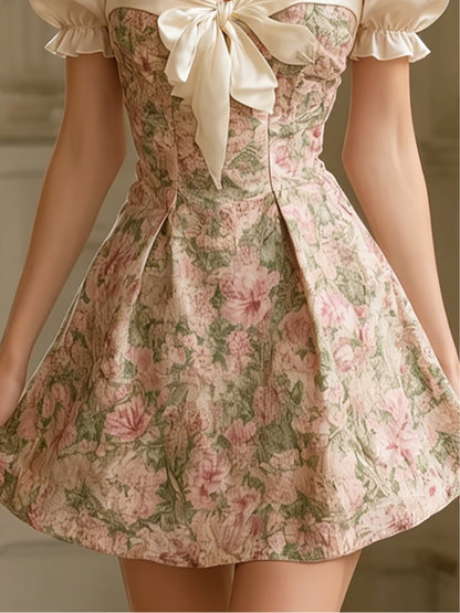 Effortless Floral Sundress for Women with Smocked Bodice A-Line Casual Summer Style