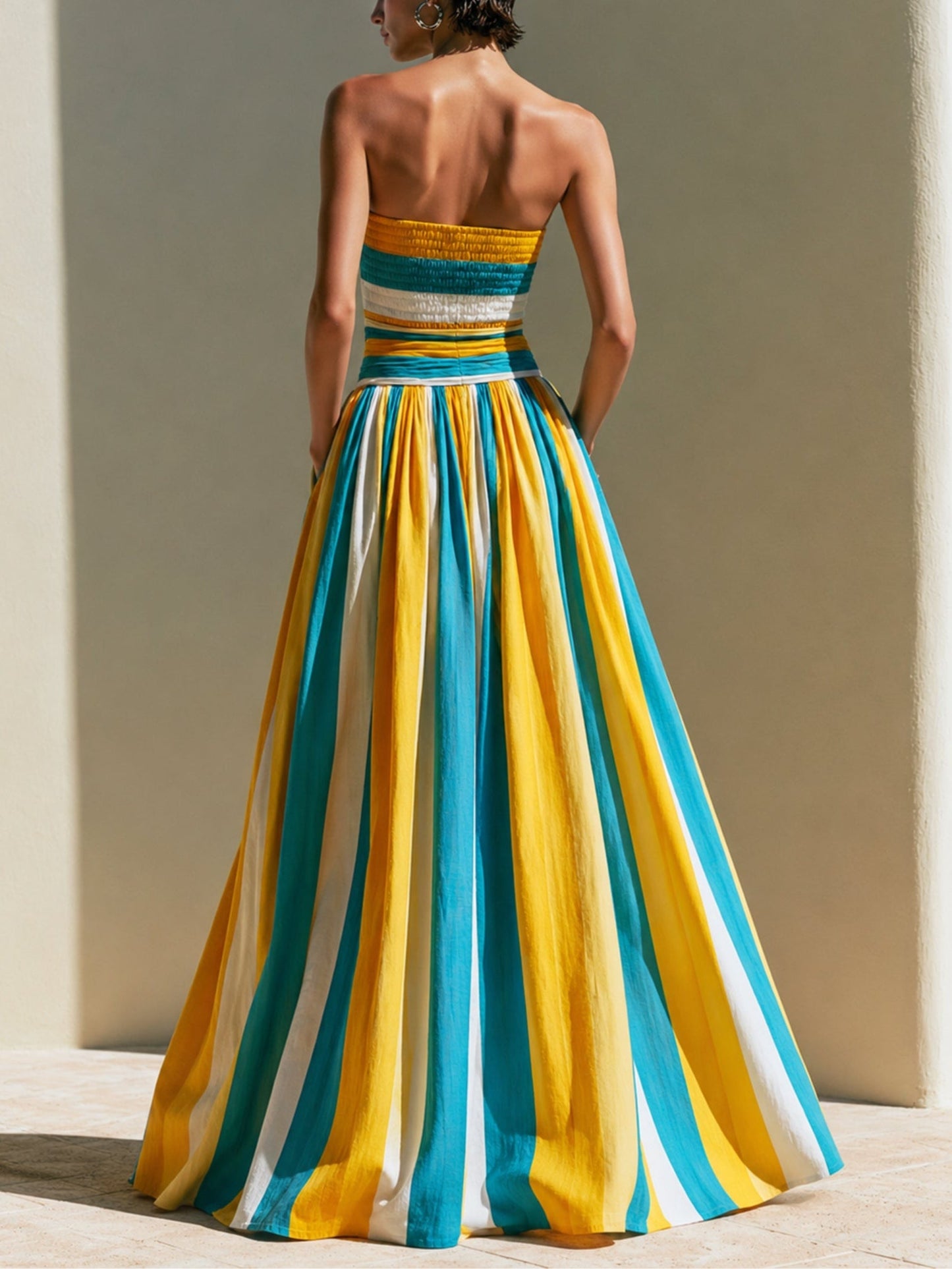 Effortless Floral Maxi Dress for Women with V-Neck Tiered Skirt Casual Summer Style