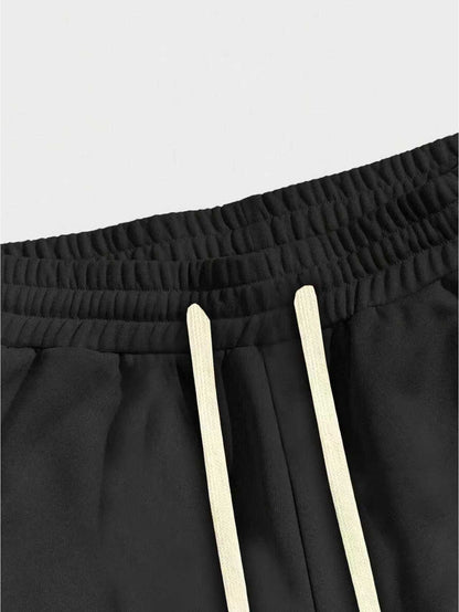 Effortless Black Cargo Pants for Women with High Waist Drawstring Wide Leg Relaxed Style