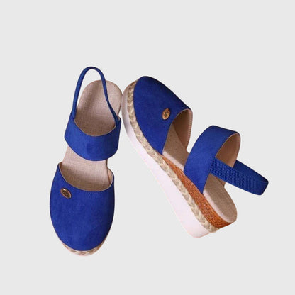 Comfortable Boho Sandals for Women with Beaded Elastic Ankle Strap