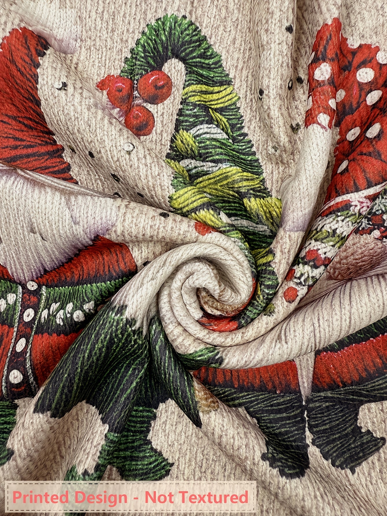 Cozy Embroidered Gnome Print Women's Christmas Sweater with Crew Neck Long Sleeve Oversized Knit Style
