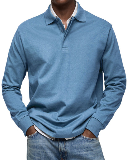 Louis | Classic Long Sleeve Polo Shirt