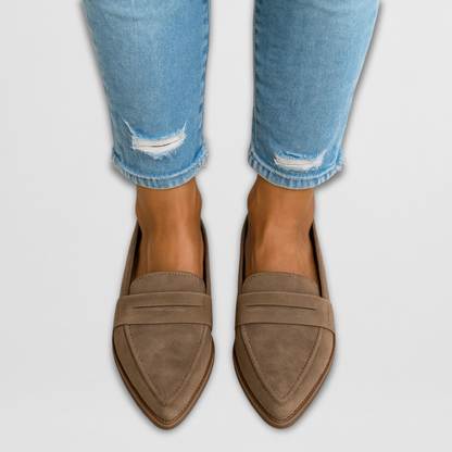 Elegant Loafers for Women with Slip On Penny Toe Comfortable Casual Style