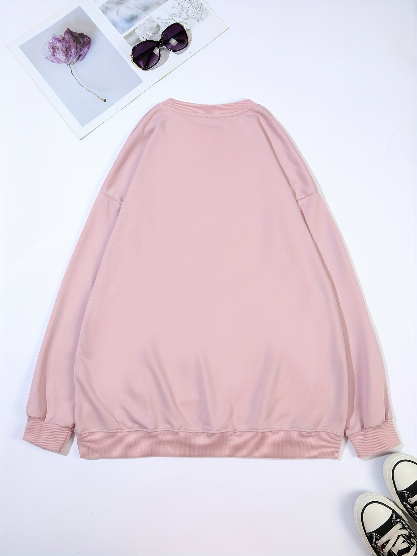 Comfortable Graphic Christmas Tacky Sweater for Women with Crew Neck Long Sleeve Oversized Pullover Style