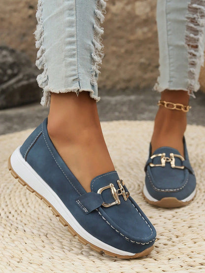 Aria - Flat Buckle Loafers