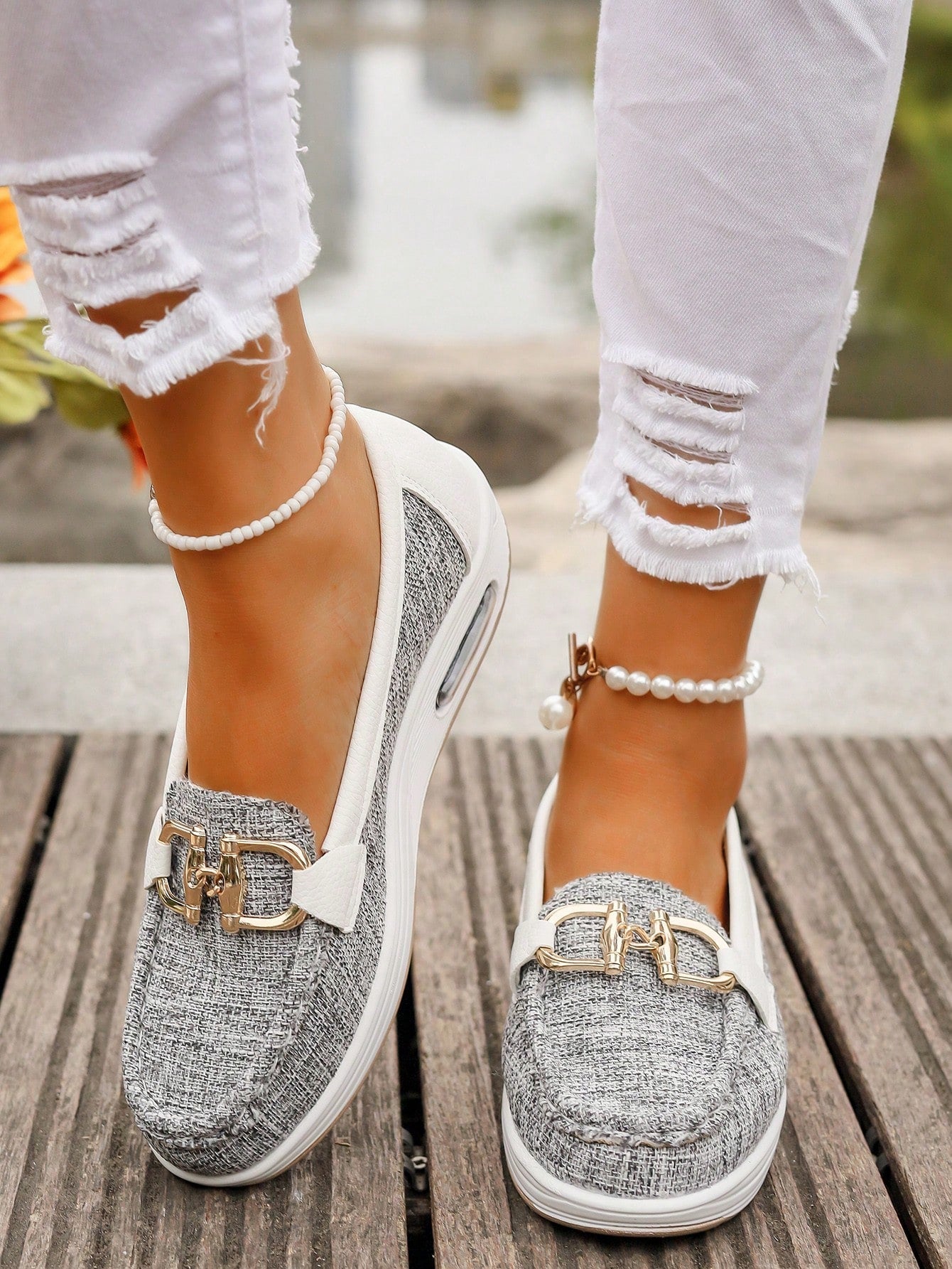 Aria - Flat Buckle Loafers