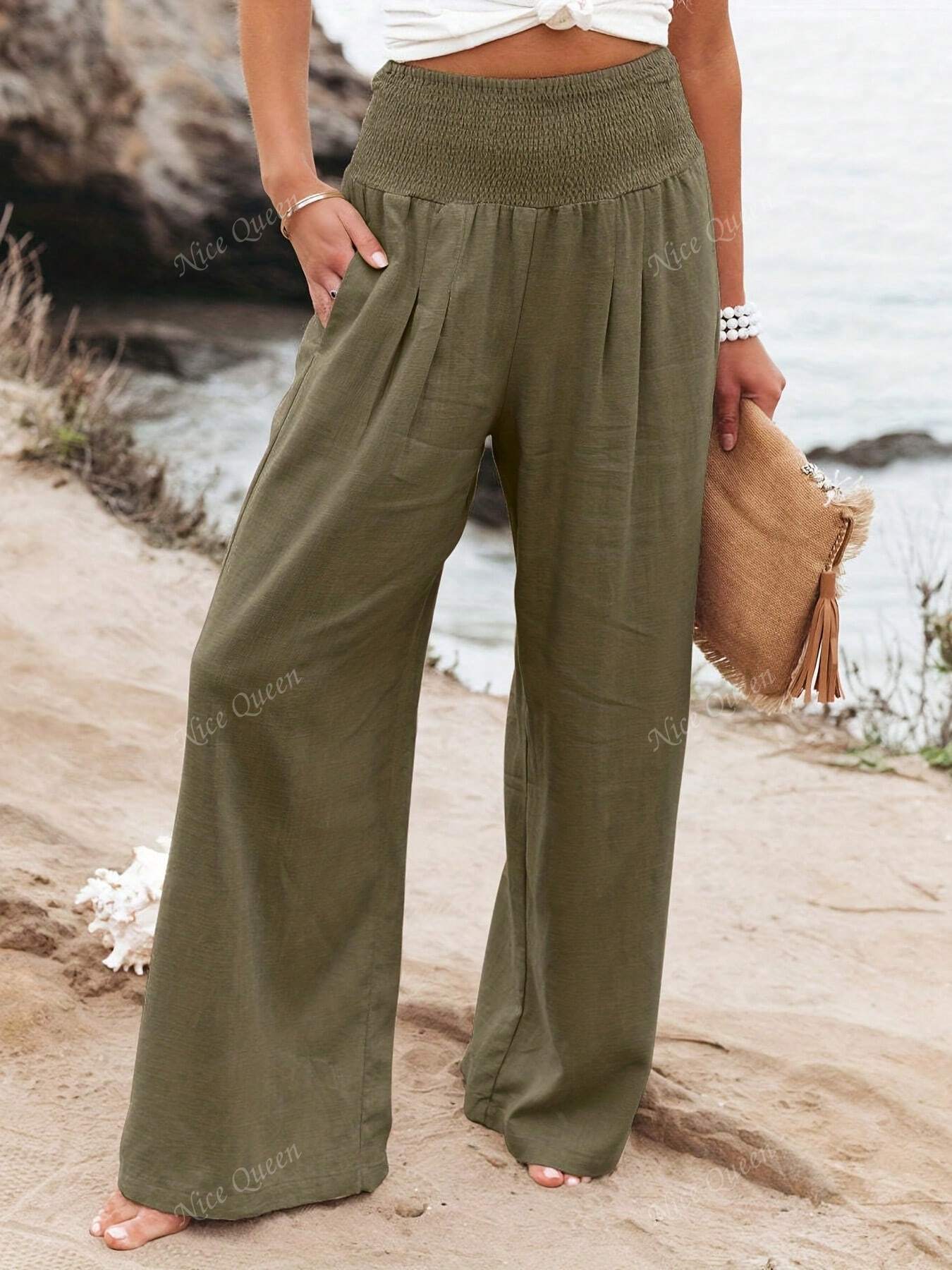 Christine - Wide Leg Linen Pants