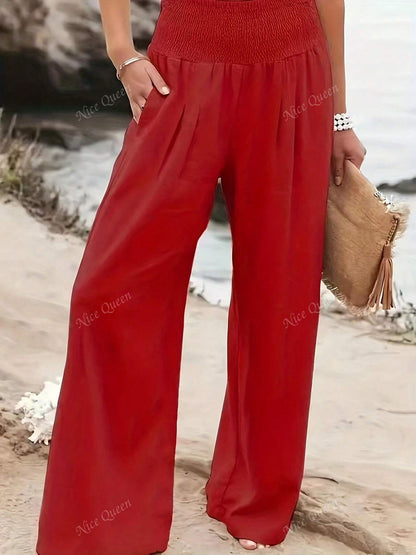 Christine - Wide Leg Linen Pants