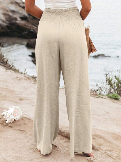 Christine - Wide Leg Linen Pants
