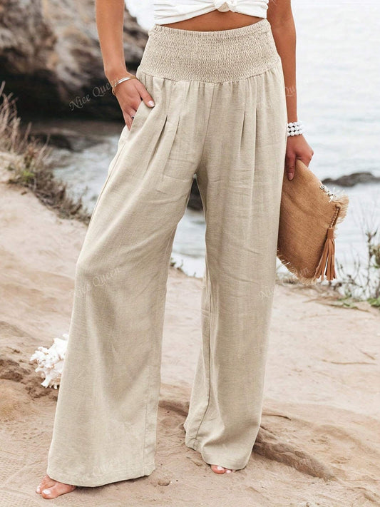 Christine - Wide Leg Linen Pants