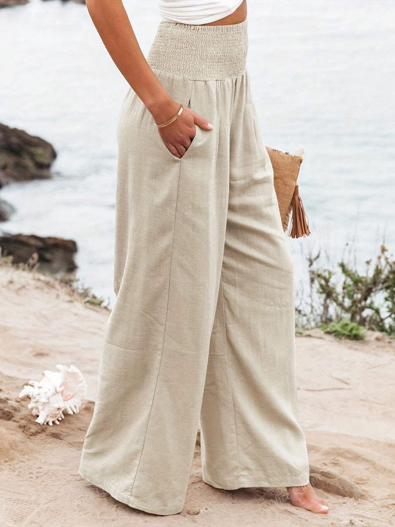 Christine - Wide Leg Linen Pants