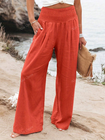 Christine - Wide Leg Linen Pants