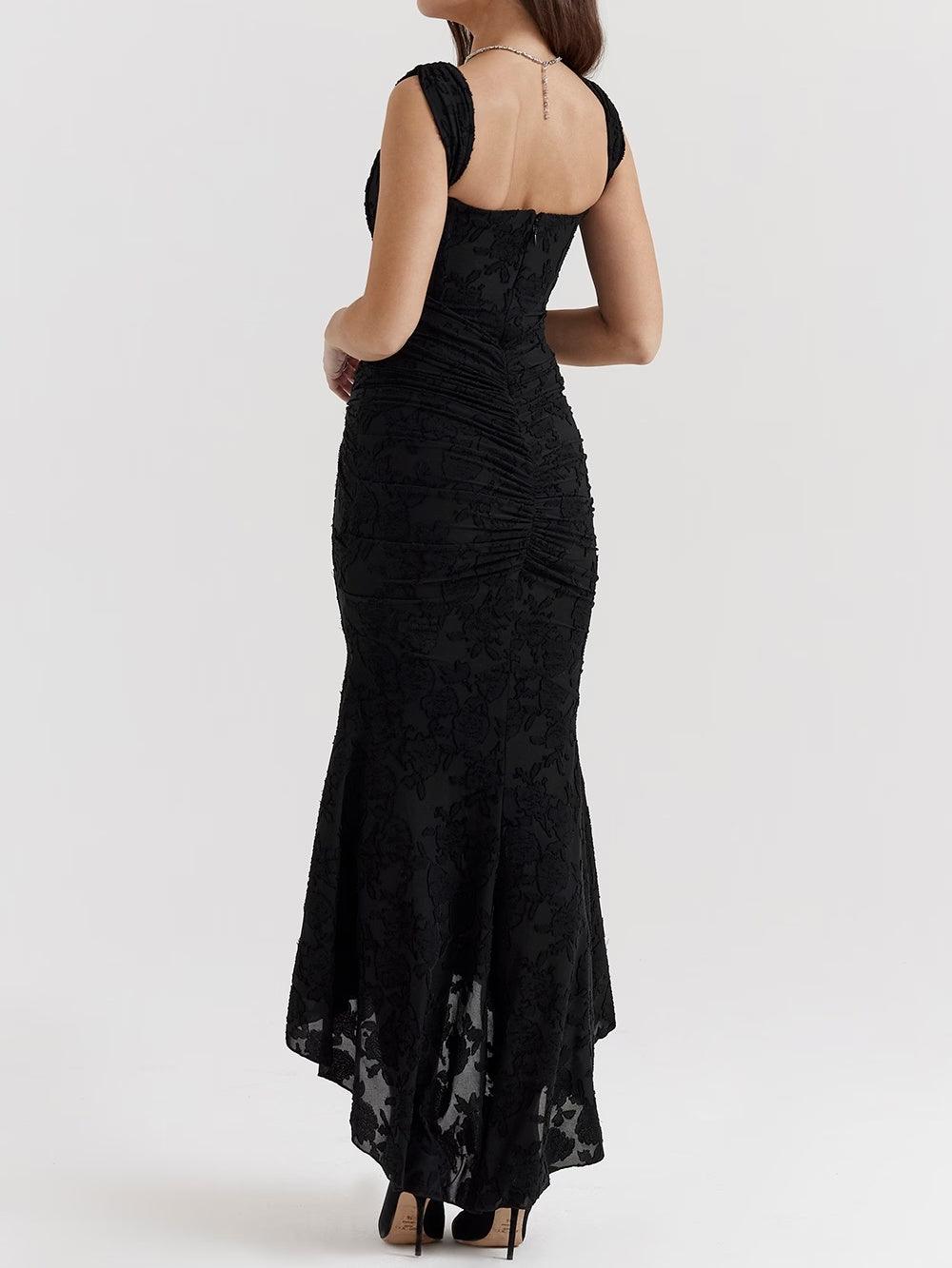 Elegant Corset Dress for Formal Wedding Guest Style with Ruched Mermaid Hem