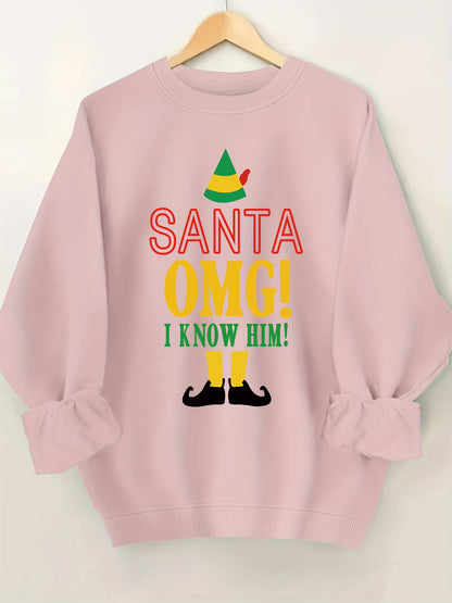 Comfortable Graphic Christmas Tacky Sweater for Women with Crew Neck Long Sleeve Oversized Pullover Style