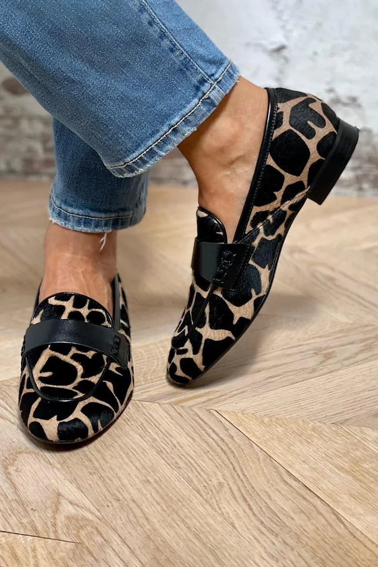 Lexi | Stylish Leopard Print Loafers for Women in Casual Flat Style