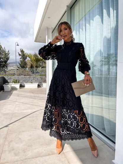 Rose | Women’s Summer Long Sleeve Evening Dress