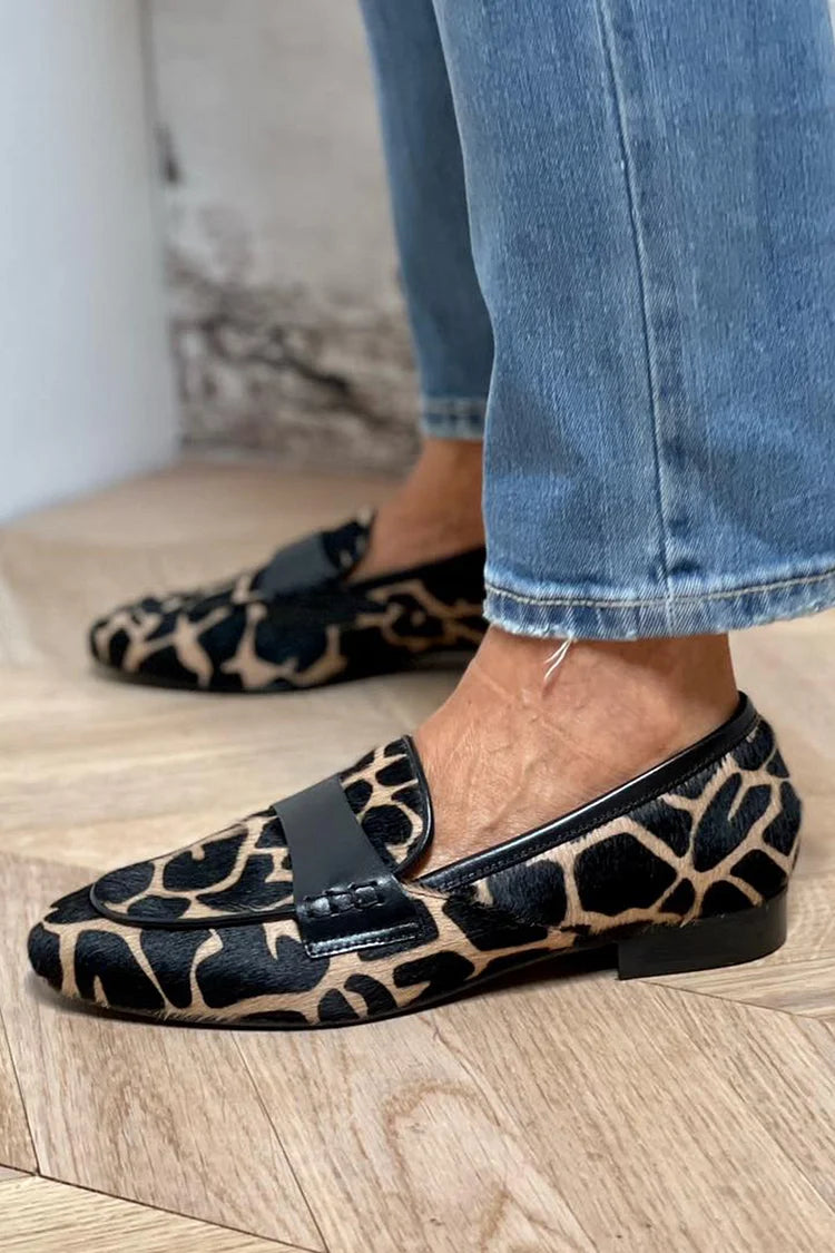Lexi | Stylish Leopard Print Loafers for Women in Casual Flat Style