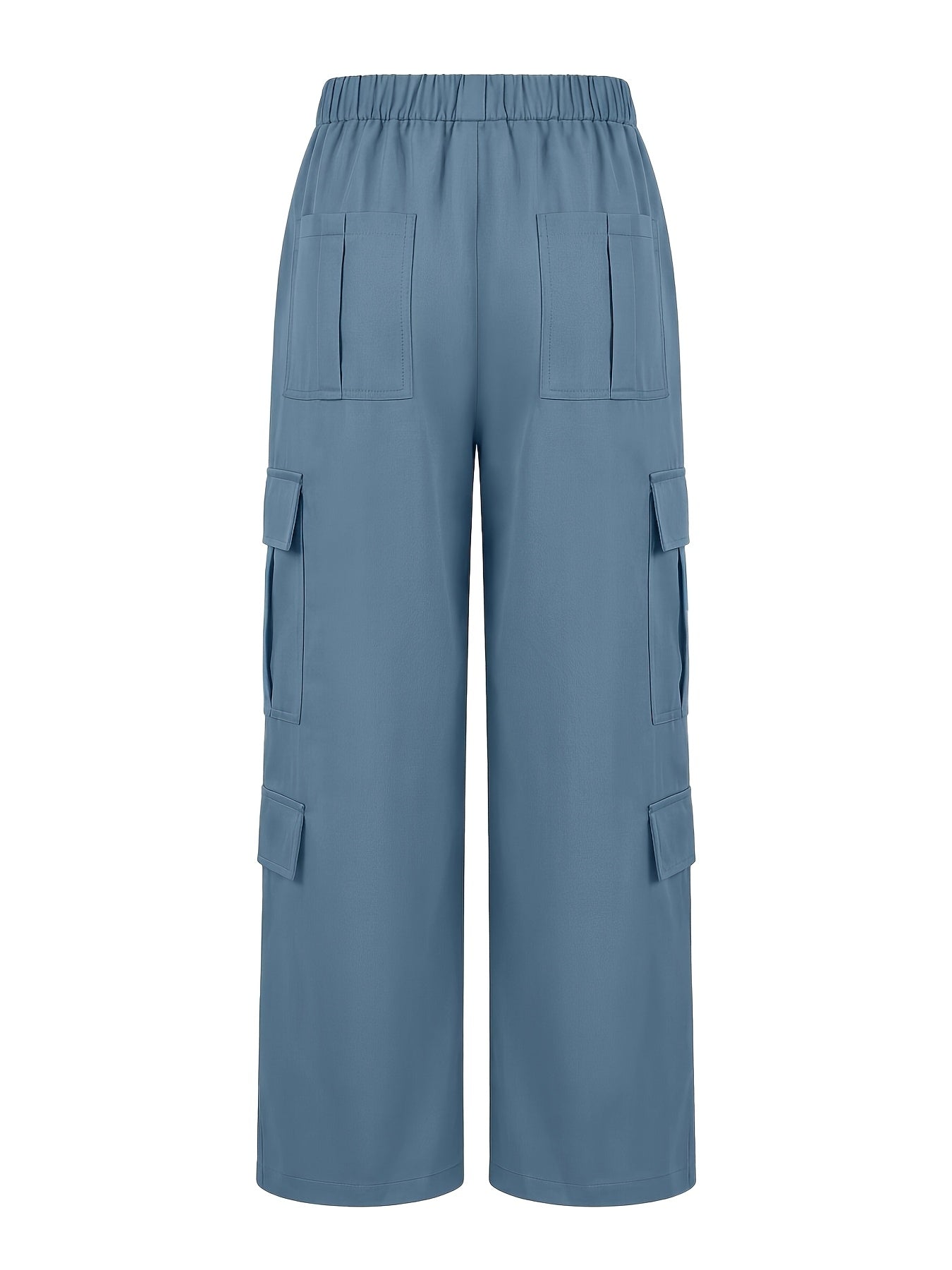 Effortless Cargo Pants for Women with High Waist Wide Leg Relaxed Flowing Style