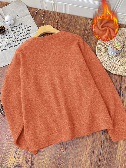 Comfortable Gingerbread Print Christmas Tacky Sweater for Women with Crew Neck Long Sleeve Sequin Graphic Pullover Style