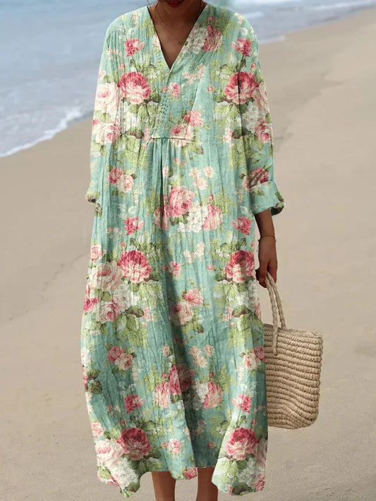 Clara | Effortless Floral Maxi Dress for Casual Summer Style