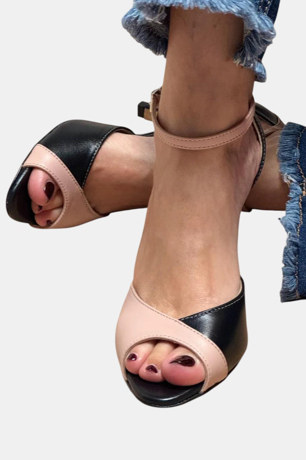 Comfortable Black Slip On Shoes for Women with Round Toe Cushioned Footbed Casual Style