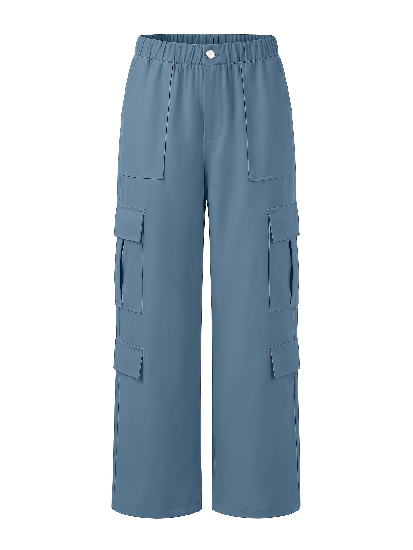 Effortless Cargo Pants for Women with High Waist Wide Leg Relaxed Flowing Style