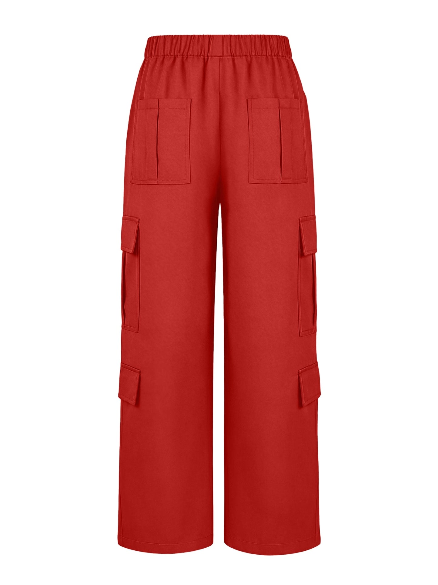 Effortless Cargo Pants for Women with High Waist Wide Leg Relaxed Flowing Style