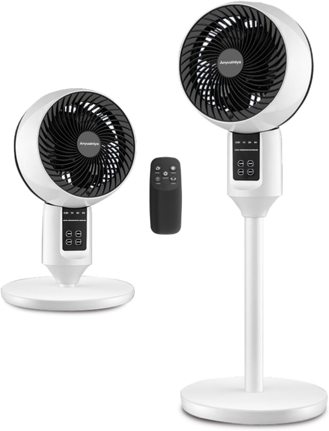 Adjustable Oscillating Stand Fan with 3D Airflow
