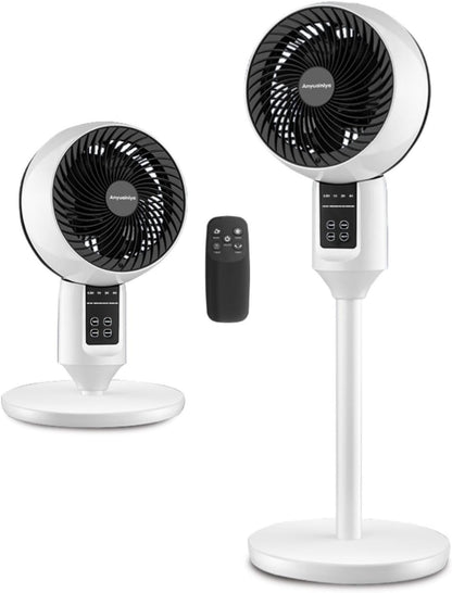 Adjustable Oscillating Stand Fan with 3D Airflow