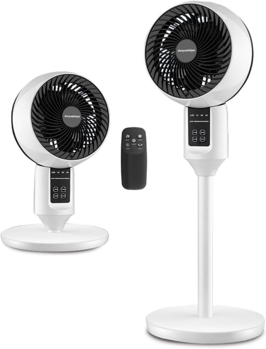 Adjustable Oscillating Stand Fan with 3D Airflow
