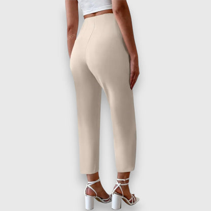 Effortless High Waisted Dress Pants for Women with Straight Leg Tailored Style