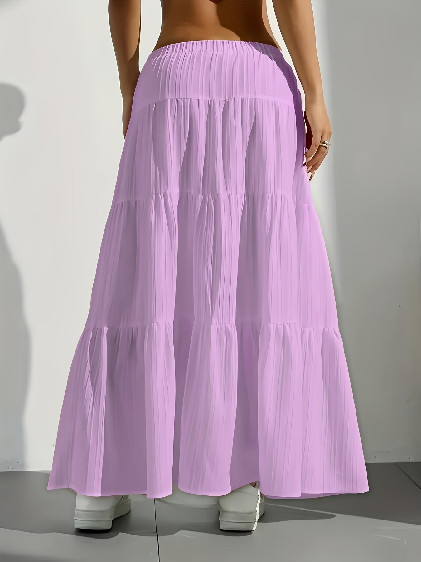 Serena | Stylish Tiered Maxi Skirt for Women with Drawstring Waist