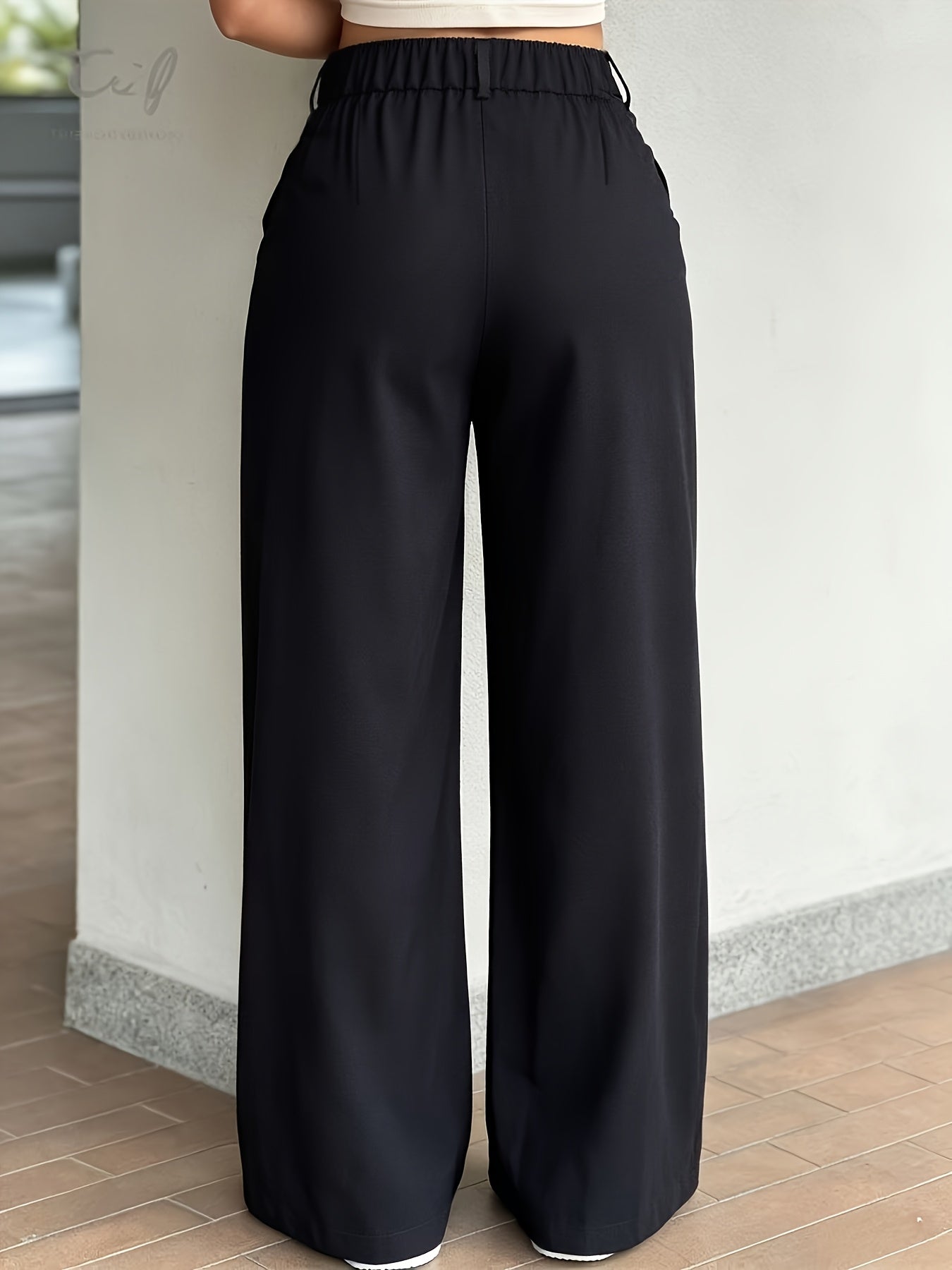 Effortless Cargo Pants for Women with High Waist Wide Leg Relaxed Flowing Style
