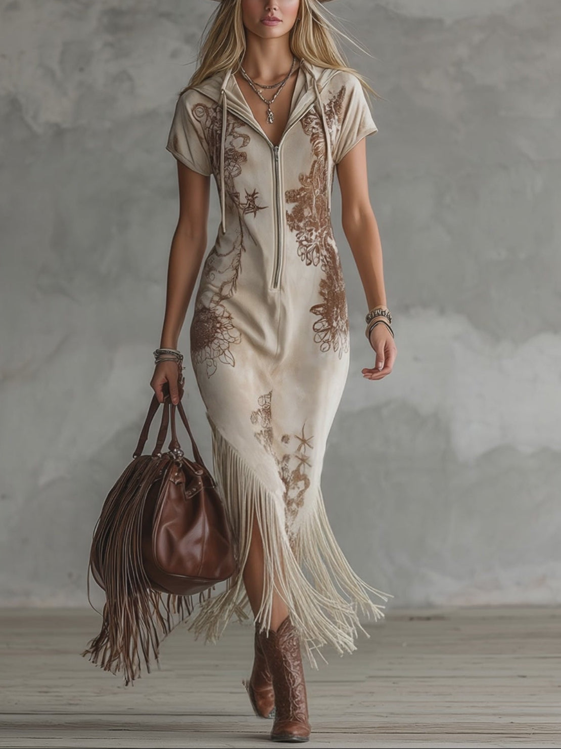Effortless Floral Maxi Dress for Women with V-Neck Tiered Skirt Casual Summer Style