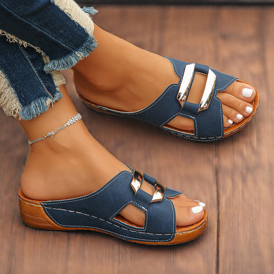 Deanna | Comfortable Platform Sandals for Women with Buckle Detail