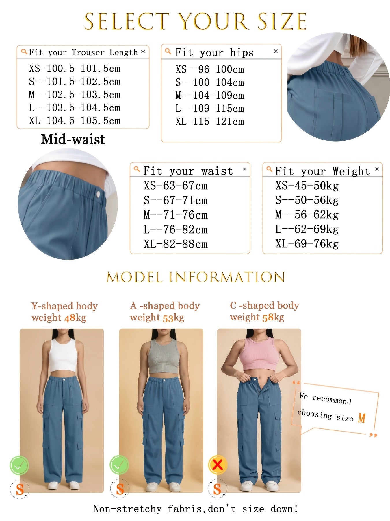 Effortless Cargo Pants for Women with High Waist Wide Leg Relaxed Flowing Style