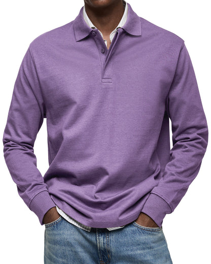 Louis | Classic Long Sleeve Polo Shirt