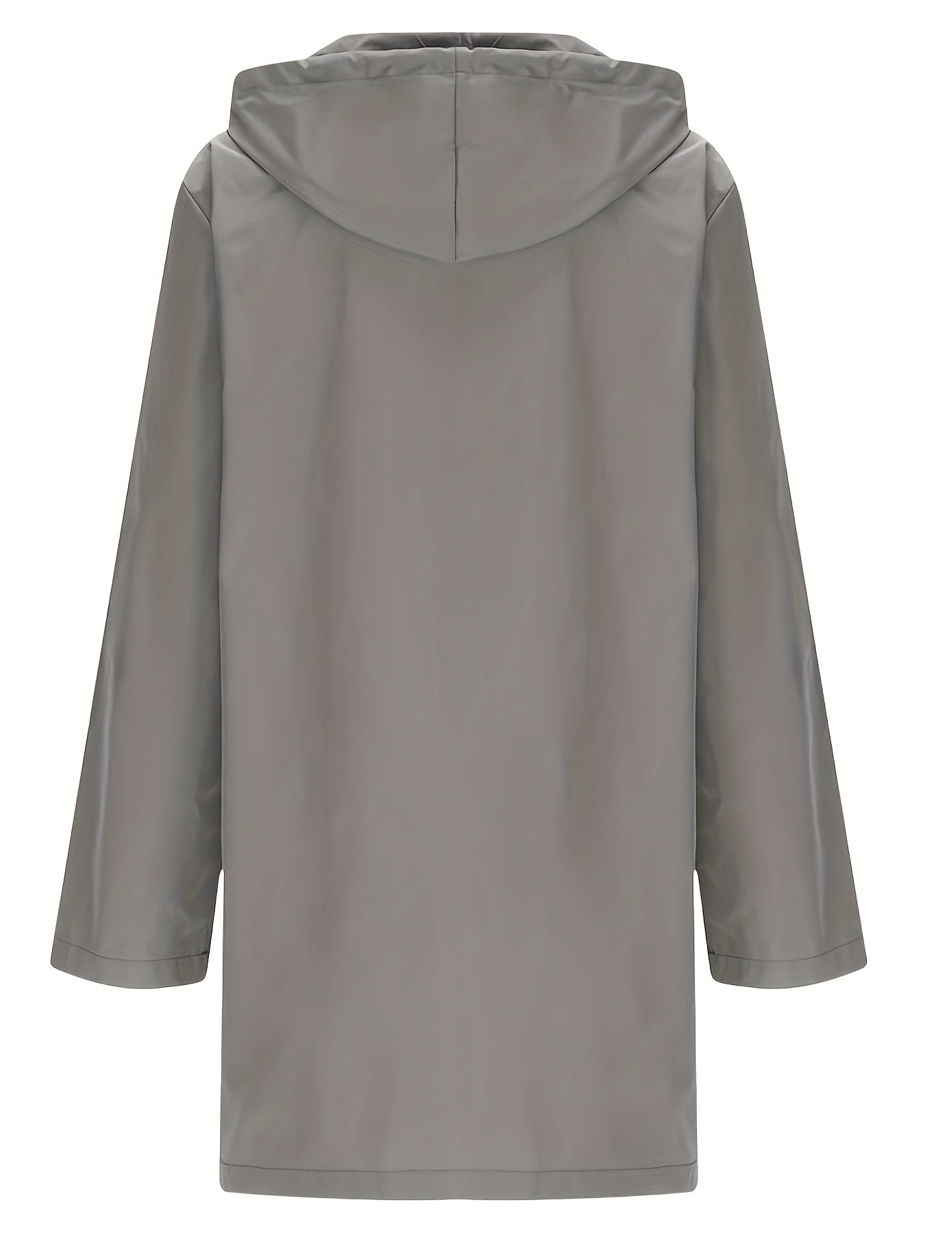 Effortless Trench Coat for Women with Hooded Button Front Longline Pocket Style