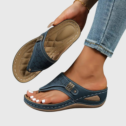 Comfortable Orthopedic Sandals for Women with Cutout Strap Platform Open Toe Style