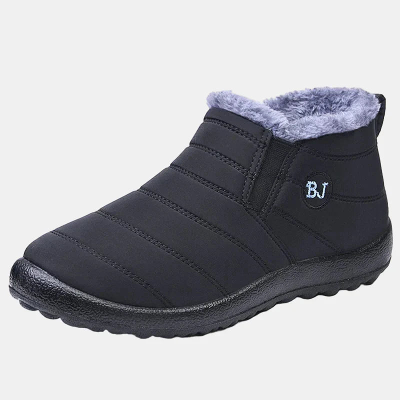 Cozy Fleece Lined Rainproof Boots for Women with Waterproof Slip On Ankle Winter Style