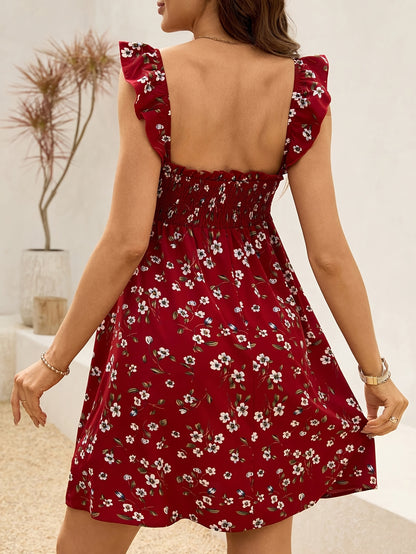 Aria | Stylish Red Maternity Dress for Women in Casual Sundress Style