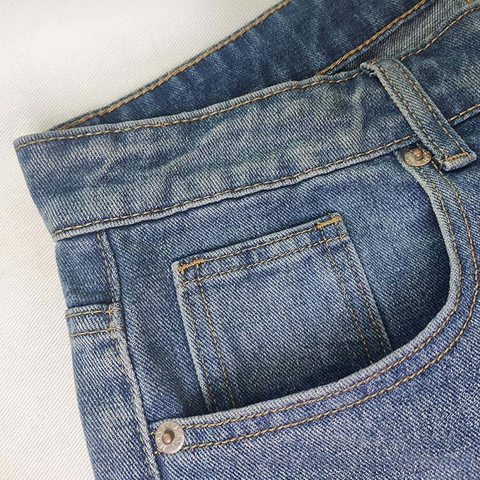 Effortless Blue Wide Leg Jeans for Women with High Waisted Button Fly Relaxed Casual Style