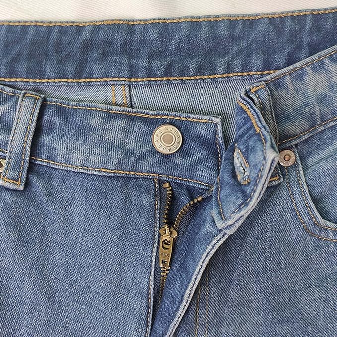 Effortless Blue Wide Leg Jeans for Women with High Waisted Button Fly Relaxed Casual Style